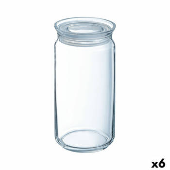 Pot Luminarc Pav Transparant Siliconen Glas (1,5 L) (6 Stuks)