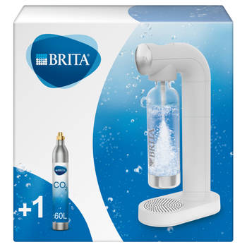 BRITA SodaONE Bruiswatertoestel - Wit - incl. 1 CO2-cilinder en 1 Soda Fles- Geniet van Verfrissend Bruiswater Thuis