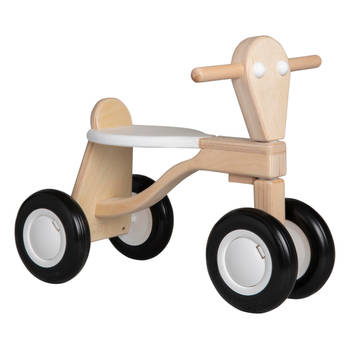 Van Dijk Toys loopfiets berkenmultiplex - Wit ( Kinderopvang kwaliteit )
