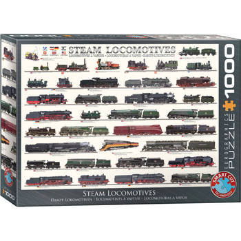 Eurographics puzzel Steam Locomotives - 1000 stukjes