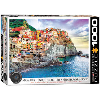 Eurographics puzzel Manarola Cinque - Terre Italy - 1000 stukjes