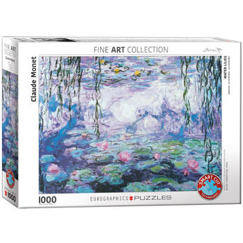Eurographics Puzzel Waterlilies - Claude Monet (1000 stukjes)
