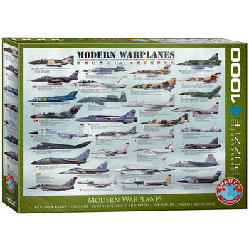 Eurographics puzzel Modern Warplanes - 1000 stukjes