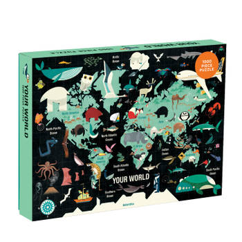 Mudpuppy puzzel Jouw Wereld - 1000 stukjes