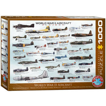 Eurographics puzzel World War II Aircraft - 1000 stukjes