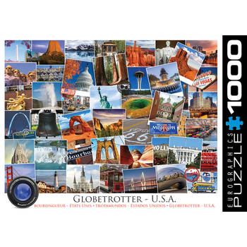 Eurographics puzzel Globetrotter USA - 1000 stukjes