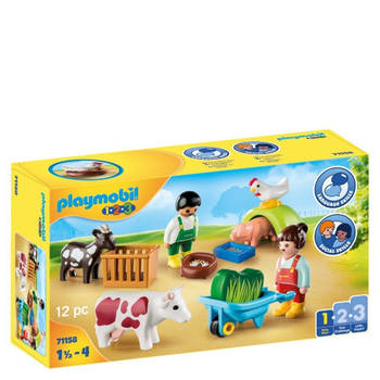 Playmobil PLAYMOBIL 1.2.3 - Plezier op de boerderij 71158