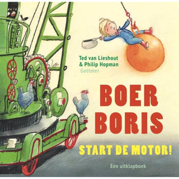 Gottmer Flapjesboek: Boer Boris start de motor! kartonboek met flappen. 3+