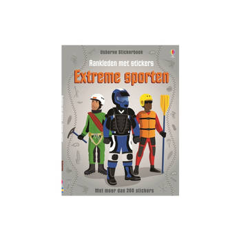 Usborne Aankleden met stickers: Extreme sporten. 4+