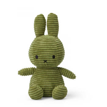 Miffy Sitting Corduroy Olive Green - 23 cm - 9''