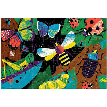 Mudpuppy puzzel Glow in Dark - Geweldige Insecten - 100 stukjes