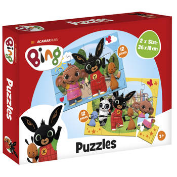 Bambolino Toys Bing Puzzel - 2 x 12 stukjes