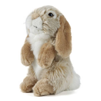 Living Nature knuffel Brown Sitting Lop Eared Rabbit 21 cm