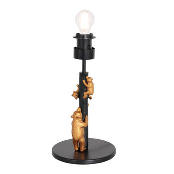 Anne Lighting Animaux tafellamp zwart metaal 33 cm hoog