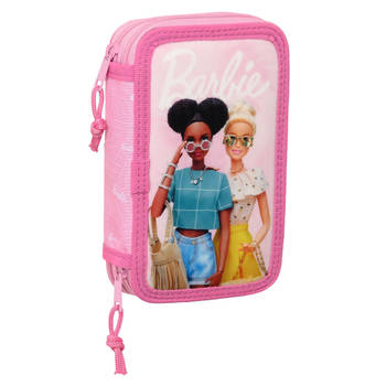 Schooletui met Accessoires Barbie Girl Roze (12.5 x 19.5 x 4 cm) (28 pcs)