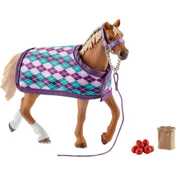 Schleich Horse Club - English Thoroughbred with blanket 42360