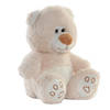 Teddybeer knuffeldier van zachte pluche - 19 cm zittend - beige - Knuffelberen