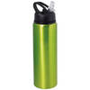 Waterfles/sportfles/drinkfles sporty - groen - aluminium/kunststof - 800 ml - Drinkflessen