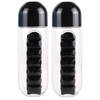 Benson Fles - 2x - medicijnen doos/pillendoos - 600 ml - 7-vaks - 23cm - Pillendoosjes