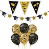 Paperdreams Geslaagd thema party versiering set You did it - Vlaggenlijn/slinger/12x ballonnen - Feestpakketten