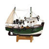 Items Vissersboot schaalmodel - Hout - 16 x 5 x 15 cm - Maritieme boten decoraties voor binnen - Beeldjes