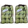 DID Tennisballen voordeelpakket - 24x stuks - geel - rubber/katoen - Tennisballen