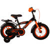 Volare Jongensfiets Thombike 12 Inch 21,5 cm Jongens Terugtraprem Zwart/Oranje