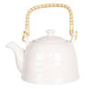 HAES DECO - Chinese Theepot - Porselein - 0 - Theepot 600 ml - Traditioneel Theeservies, Theekan