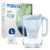 BRITA Waterfilterkan Style Eco Cool 2,4L Blauw incl.1 MAXTRA PRO Waterfilter (SIOC - Duurzaam verpakt)
