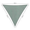 Shadow Comfort driehoek 2x2x2m Country Blue met Bevestigingsset