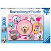 Ravensburger Kinderpuzzel 300 stukjes Schattige eenhoorn-honden