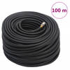 vidaXL Luchtslang hybride 0,6'' 100 m rubber en PVC zwart