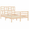 vidaXL Bedframe met hoofdbord massief hout 140x200 cm