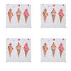 HAES DECO - Gastendoek / handdoek - 40x66 cm - 100% Katoen - Frosty and Sweet