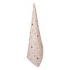 Clayre & Eef Theedoek 50x70 cm Beige Roze Katoen Hobbelpaard Keukenhanddoek Beige Keukenhanddoek