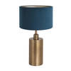 Steinhauer Brass tafellamp blauw metaal 47 cm hoog