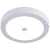 LED Downlight - Facto Dury - PIR Bewegingssensor 360° + Dag en Nacht Sensor - 18W - Helder/Koud Wit 5700K - Opbouw -