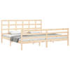 vidaXL Bedframe met hoofdbord massief hout 200x200 cm