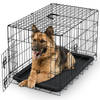 Avalo Hondenbench XXL - Bench Voor Honden - Opvouwbare Kooi - 2 Deuren - 122x74x80 CM