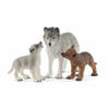 Set van Wilde Dieren Schleich Wolvin Plastic