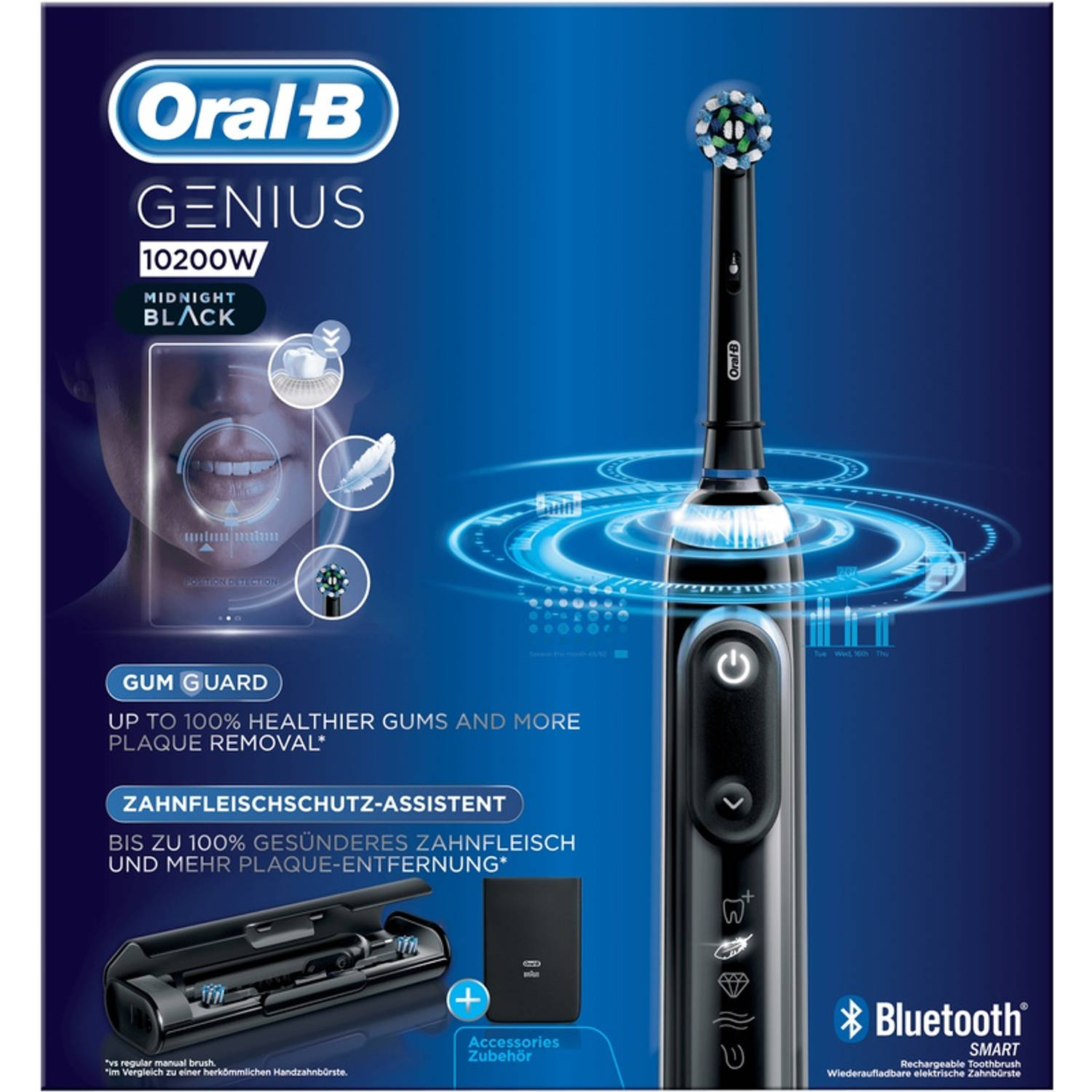 Oral-B Genius 10200W Elektrische Tandenborstel Midnight Black - Aktie!