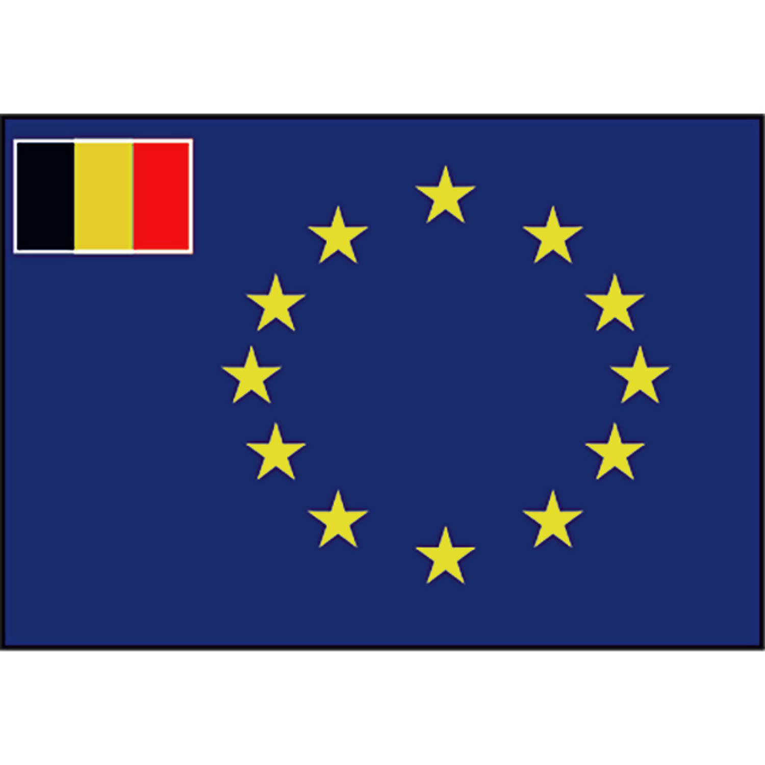 Talamex Europese vlag (BE) 70 x 100 cm
