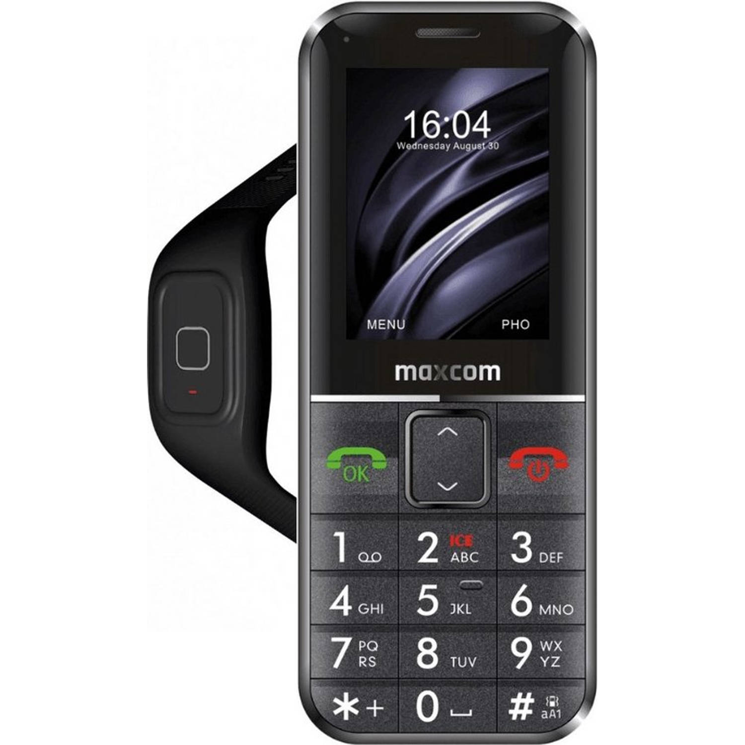 Maxcom MM735 senioren telefoon - met SOS armband en oplaadstation