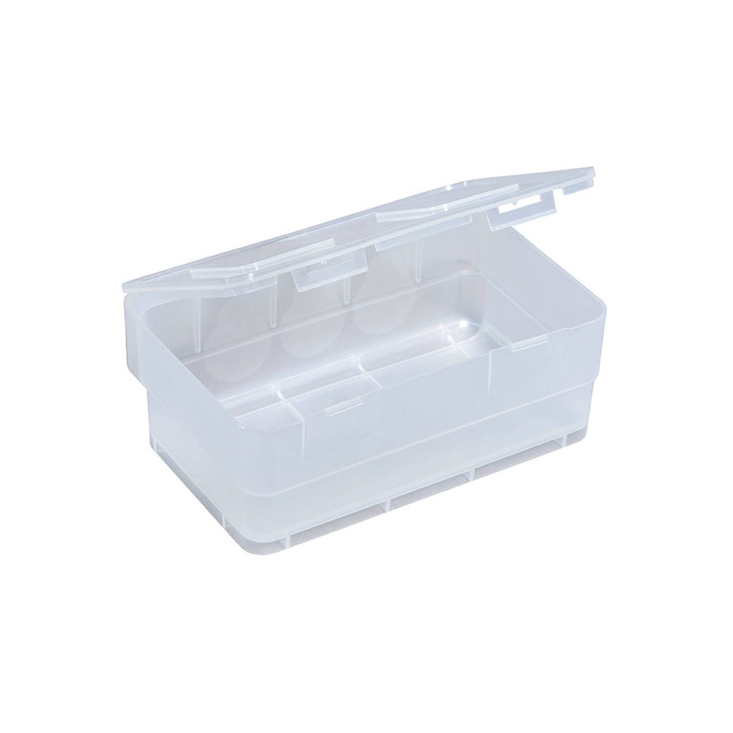 Allit Transparante doosje medium met kliksluiting deksel - Medium - Stapelbaar & Met deksel