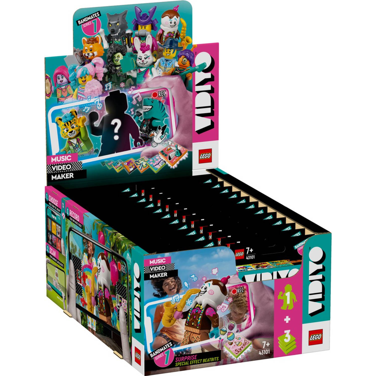 LEGO VIDIYO Bandmates 43101 (BOX 24 stuks) - 24 Minifigs incl. Beatbits