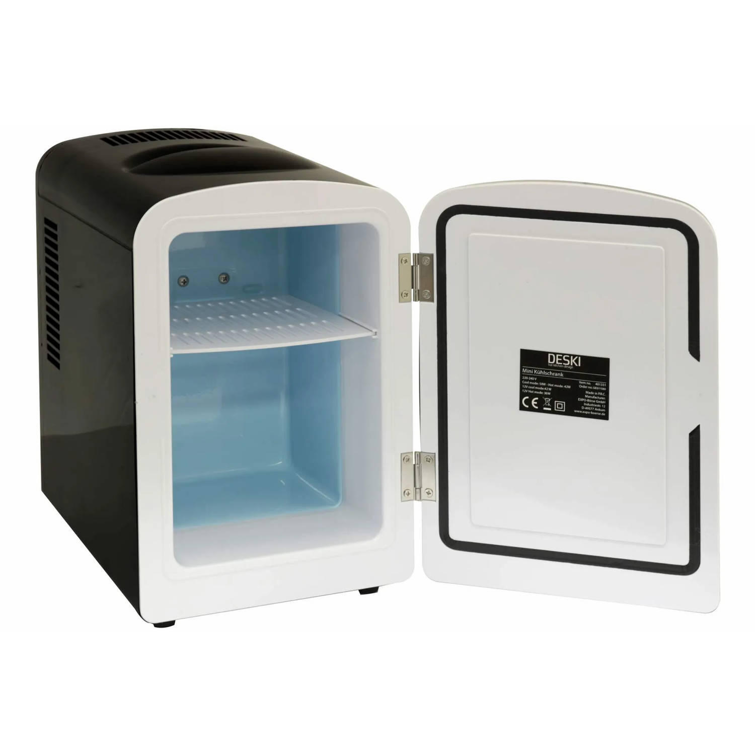 Couscous Prestige Rationeel Deski Mini koelkast zwart 4 liter - 12V/220V - draagbaar | Blokker