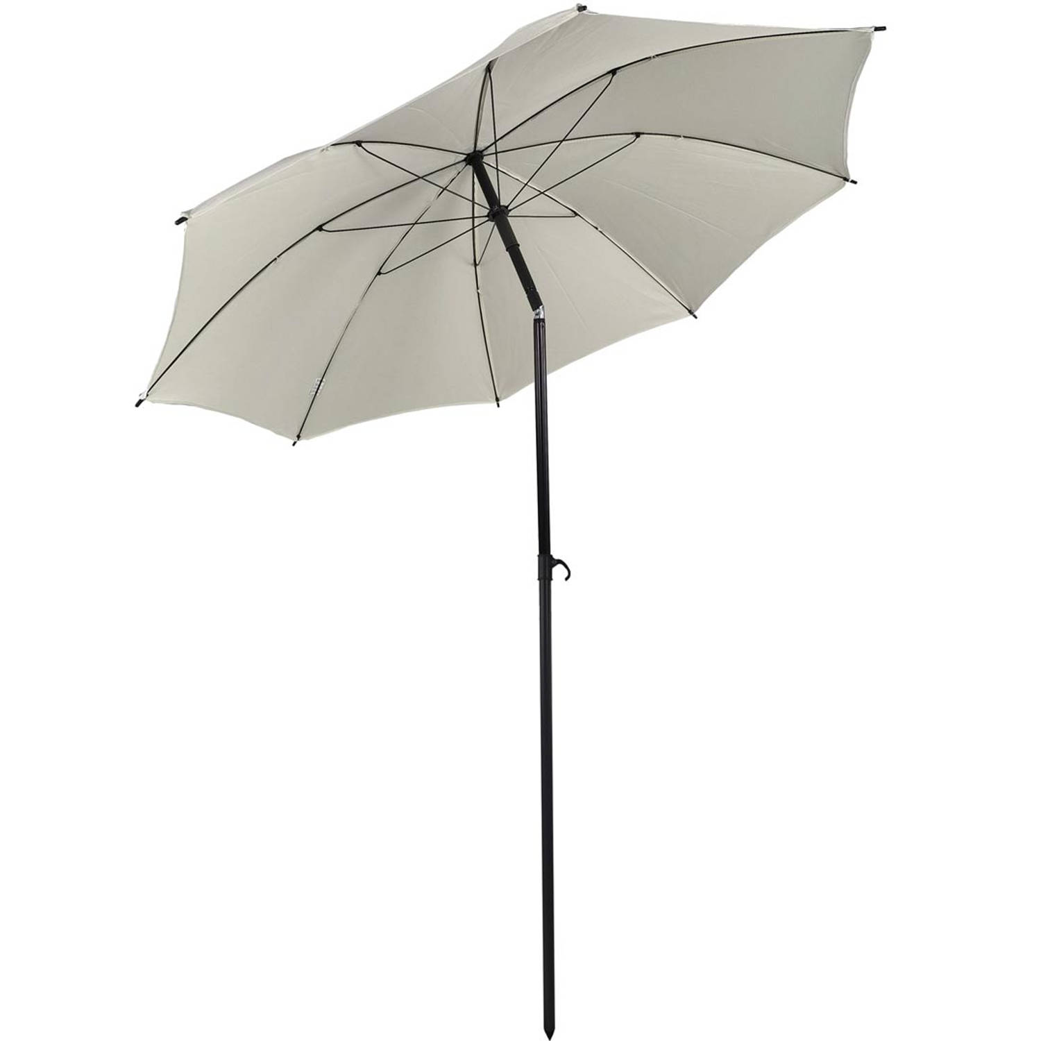 Strand parasol S Ø180cm beige. aanbieding