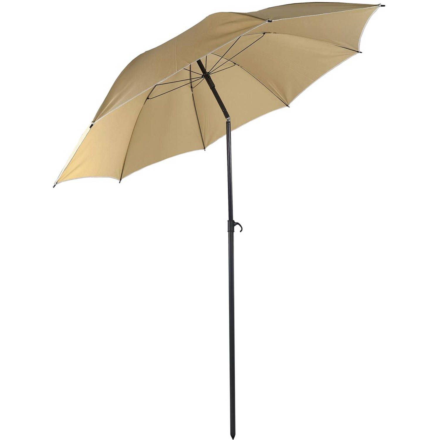 Strand parasol S Ø200cm taupe.