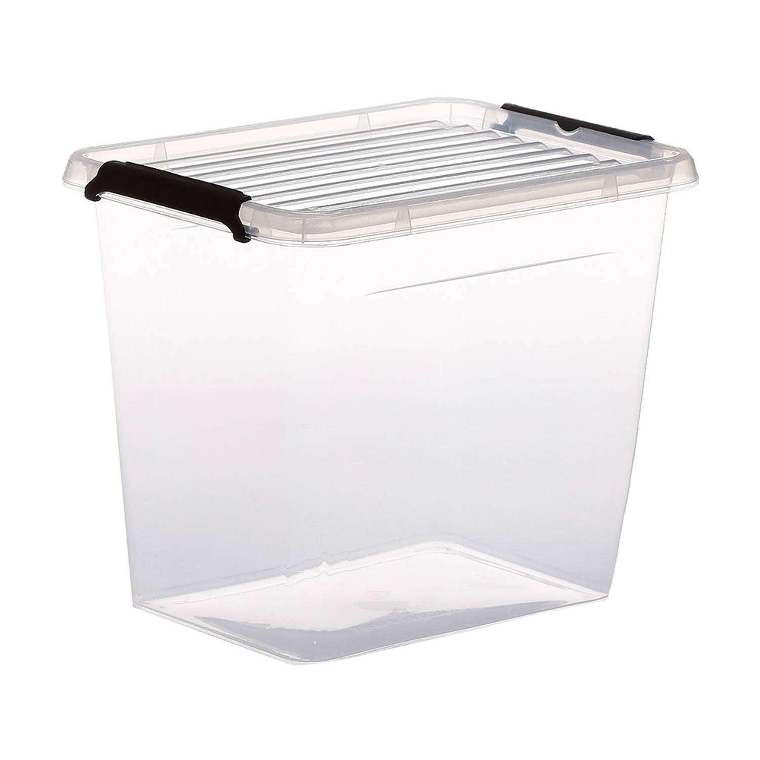 Five® Doorzichtige opbergbox met clipsluiting 3 liter hoog - 3 liter - hoog (19,5 x 14,8 x 16,5 cm) - Stapelbaar, Klaar voor gebruik