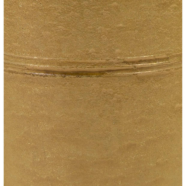 Mega Collections Emmer/plantenpot - 4x - zink - oud goud - D14 x H12 cm - Emmers